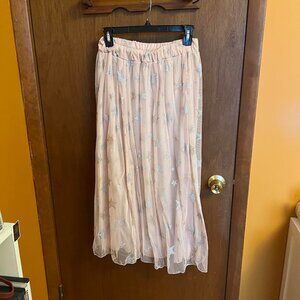 Altar'd State Skirt M Pink Silver